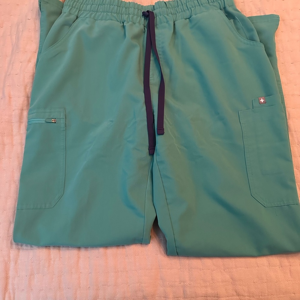 Figs Surgical Green Yola High Waist L tall